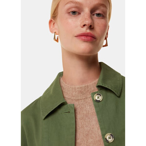 Whistles Dark Green Marie Casual Jacket